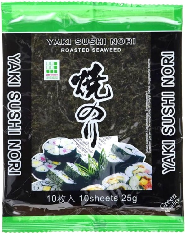 ZESTAW 3 RÓŻNYCH NORI Wodorosty Algi Glony Do Sushi GOLD SILVER i GREEN 30 Sztuk JHFOODS