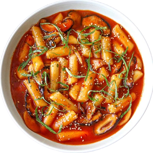 ZESTAW KLUSKI + SOS DO TTEOKBOKKI Kluski Ryżowe 3x200g i Sos Baza Topokki Słodki Smak 150g