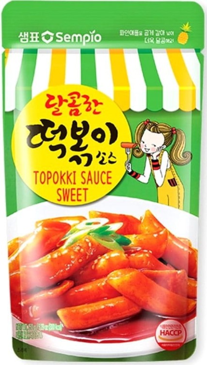ZESTAW KLUSKI + SOS DO TTEOKBOKKI Kluski Ryżowe 3x200g i Sos Baza Topokki Słodki Smak 150g