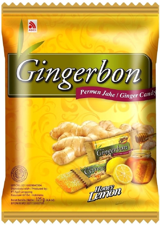 ZESTAW 4 RODZAJE Cukierki Imbirowe Original Cytryna-Mód Mango i Mięta 4x125g GINGERBON