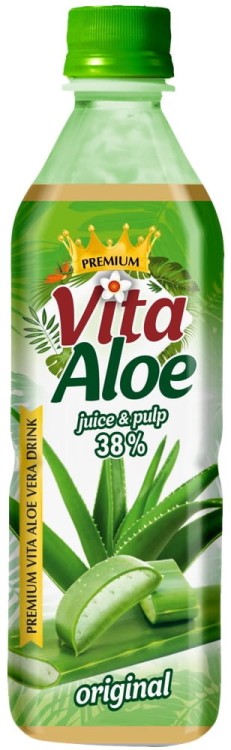 Napój Aloesowy Aloe Vera z Naturalnymi Cząsteczkami Miąższu ORIGINAL 500ml VITA ALOE