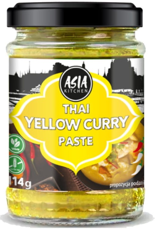 ZESTAW 3 RÓŻNYCH PAST CURRY MIX Zielona Czerwona i Żółta Pasta Curry 3x114g ASIA KITCHEN
