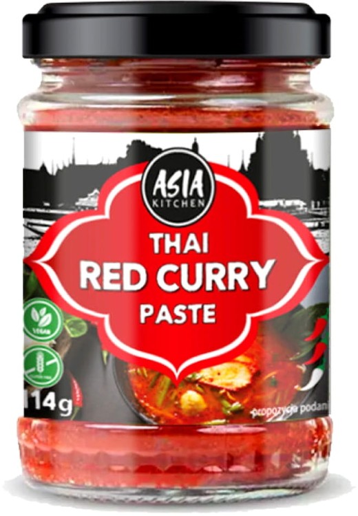 ZESTAW 3 RÓŻNYCH PAST CURRY MIX Zielona Czerwona i Żółta Pasta Curry 3x114g ASIA KITCHEN