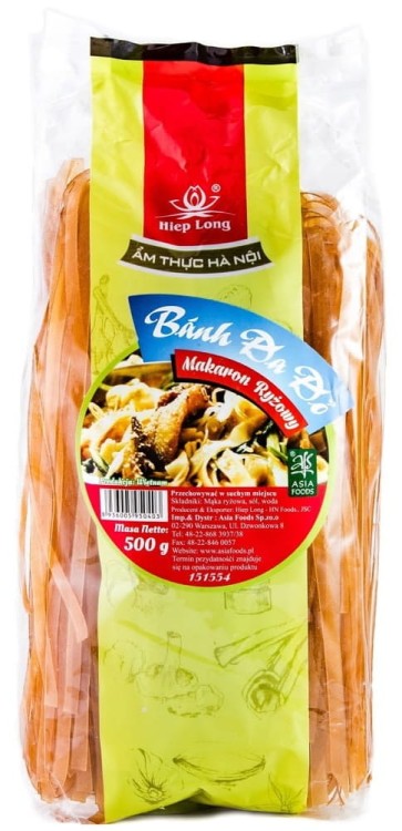 Makaron Ryżowy Czerwony 7mm 500g HIEP LONG