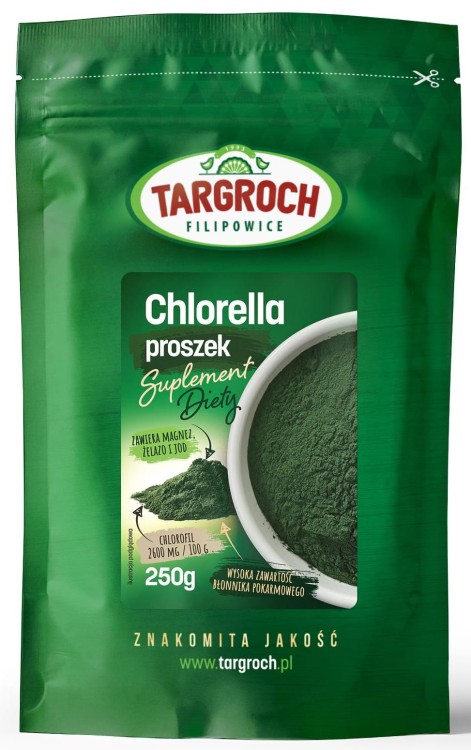 Chlorella w Proszku Algi Morskie 250g TARGROCH