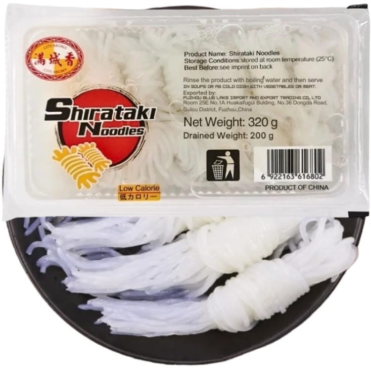 Makaron Shirataki Konjac Nitki Gniazda Angel Hair 320g CITY AROMA