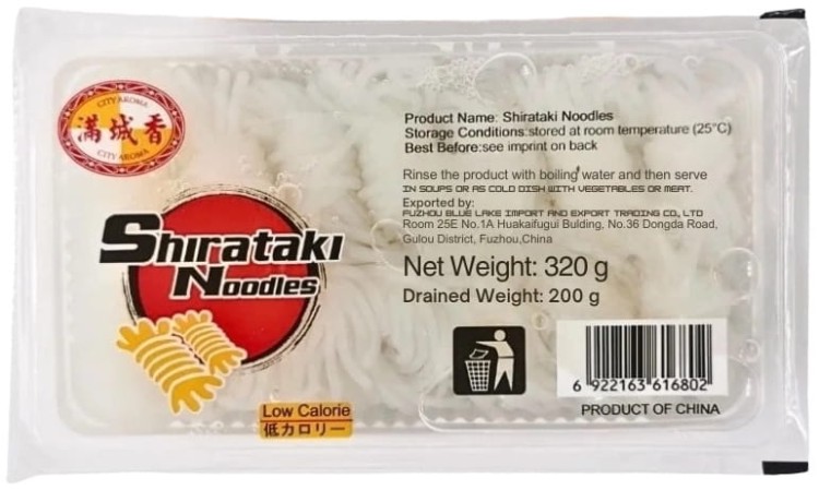 Makaron Shirataki Konjac Nitki Gniazda Angel Hair 320g CITY AROMA