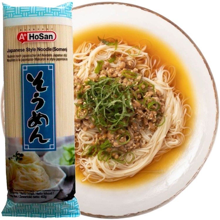Makaron Pszenny Koreański Somen 453g A+ HOSAN