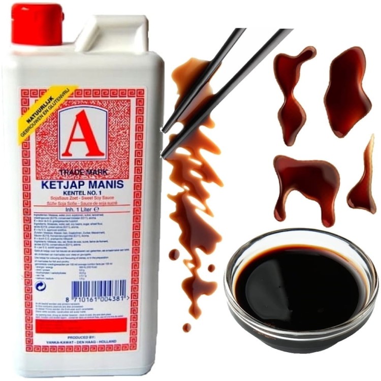 Sos Sojowy Słodki Ketjap Manis 1 Litr A-MERK