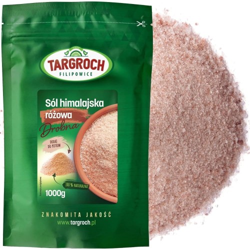 Sól Himalajska Różowa Drobna 1kg TARGROCH