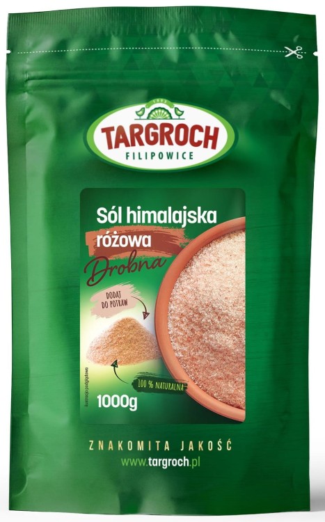 Sól Himalajska Różowa Drobna 1kg TARGROCH