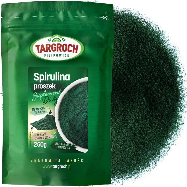 Spirulina w Proszku Algi Morskie 250g TARGROCH