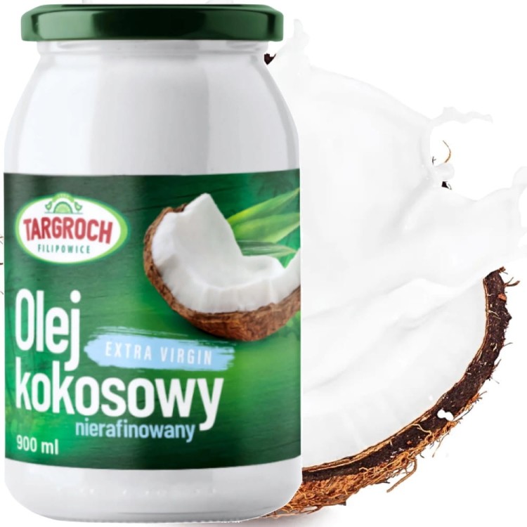 Olej Kokosowy Nierafinowany Virgin 900ml TARGROCH