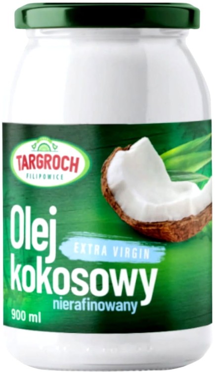Olej Kokosowy Nierafinowany Virgin 900ml TARGROCH