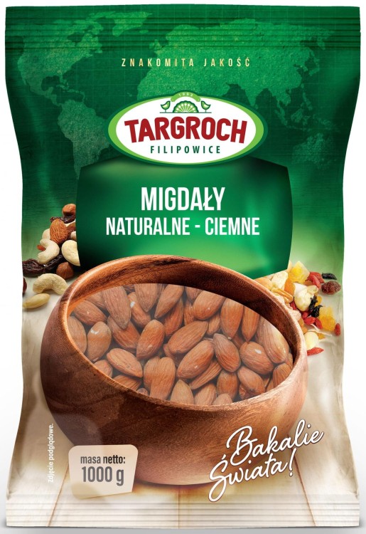Migdały Kalifornijskie Ciemne 1kg TARGROCH