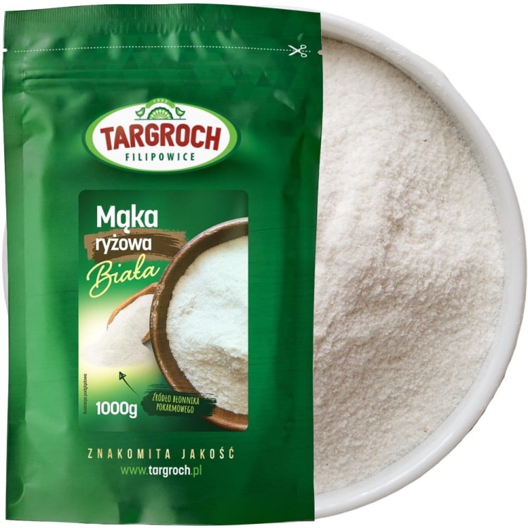 Mąka Ryżowa Biała 1kg TARGROCH