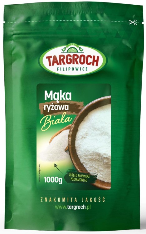 Mąka Ryżowa Biała 1kg TARGROCH