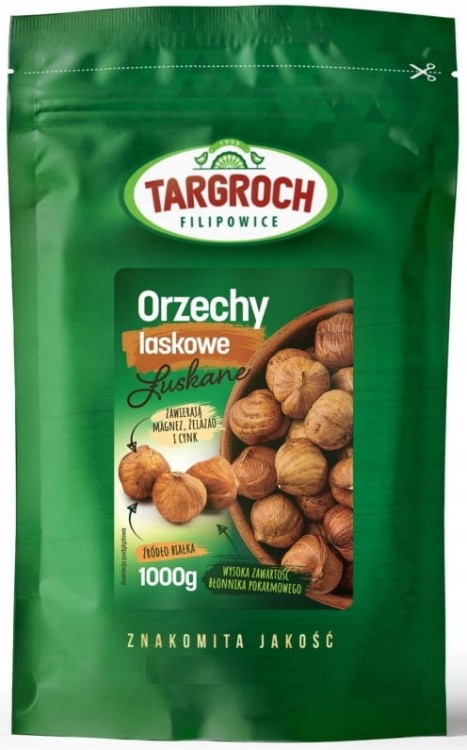 Orzechy Laskowe Łuskane 1kg TARGROCH