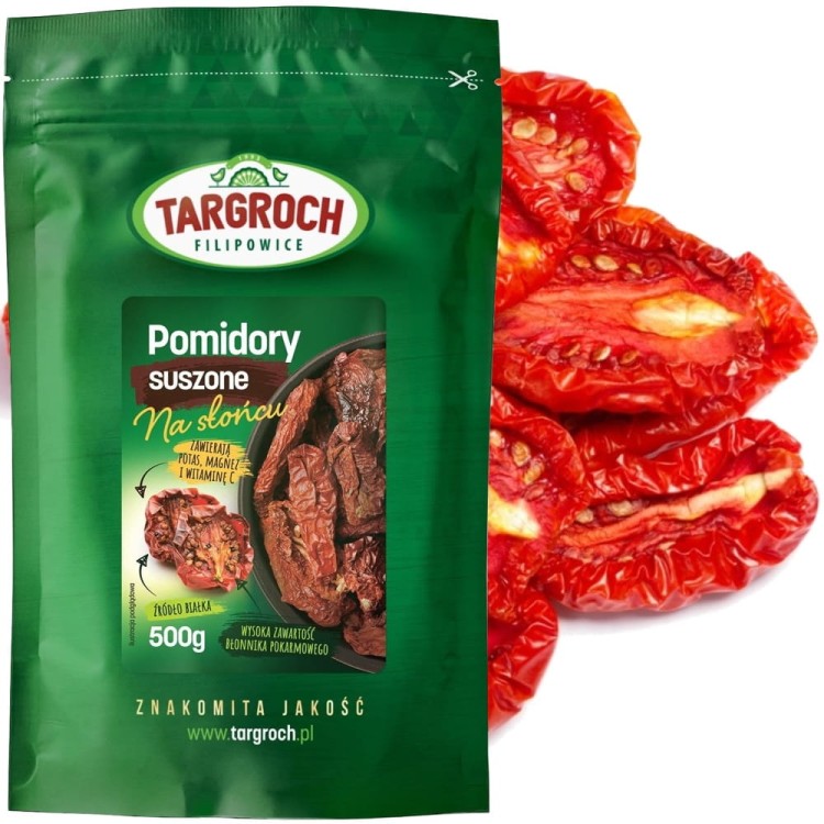 Pomidory Suszone Naturalne 500g TARGROCH