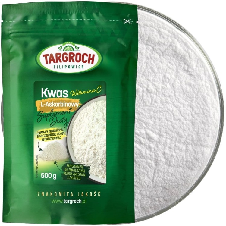 Kwas L-Askorbinowy Naturalna Witamina C 500g TARGROCH