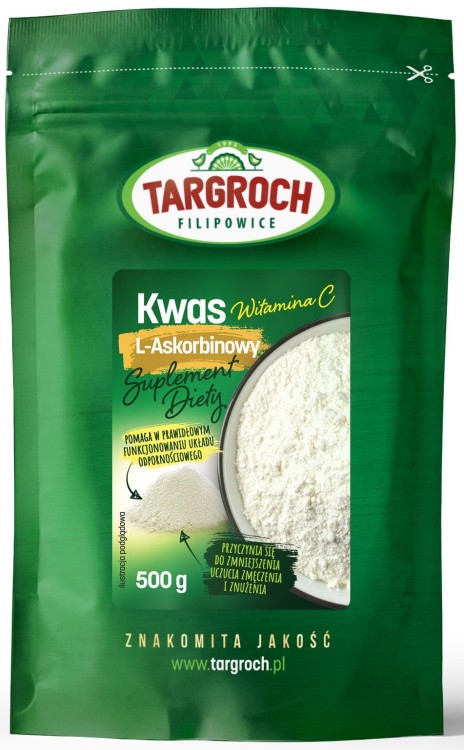 Kwas L-Askorbinowy Naturalna Witamina C 500g TARGROCH