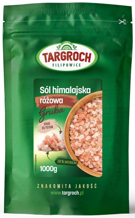 Sól Himalajska Różowa Gruba 1kg TARGROCH