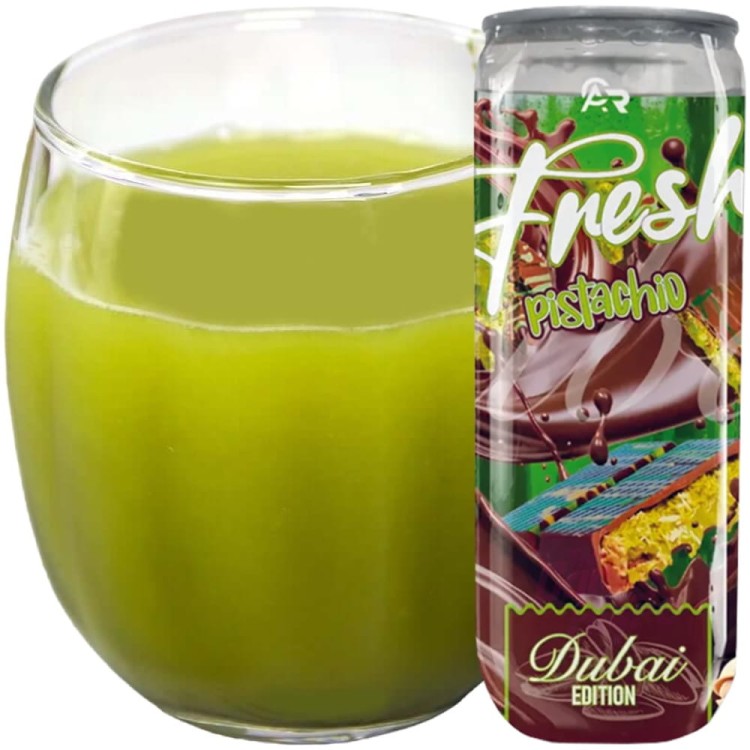 Napój Gazowany o Smaku Pistacjowo-Czekoladowym Dubai Edition 330ml FRESH PISTACHIO