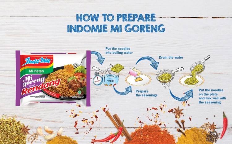 Zupka Mi Goreng Rendang Indonezyjska 80g INDOMIE