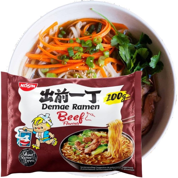 Zupka Makaron Demae Ramen Instant Wołowina 100g NISSIN