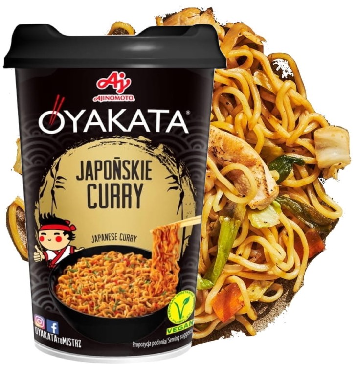 Zupka Makaron Błyskawiczny Japońskie Curry Cup 90g OYAKATA