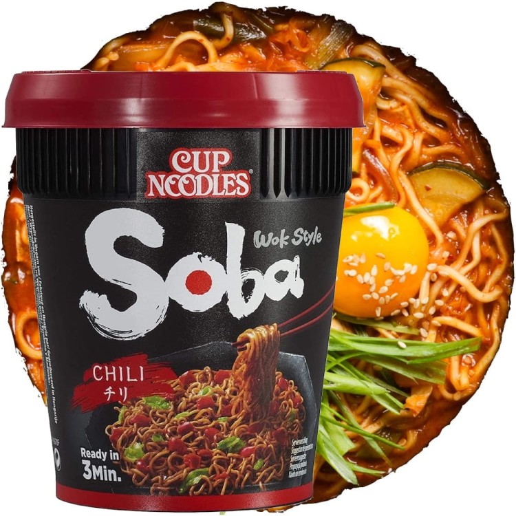 Zupka Makaron Błyskawiczny Chili Soba Cup 92g NISSIN