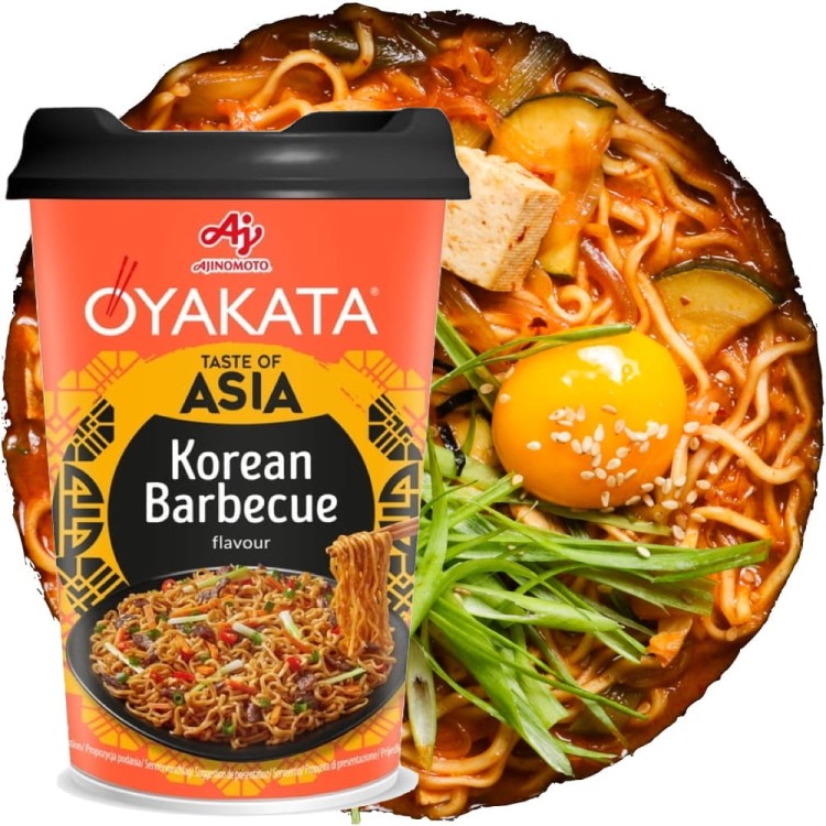 Zupka Makaron Błyskawiczny Koreańskie Barbecue Cup 93g OYAKATA
