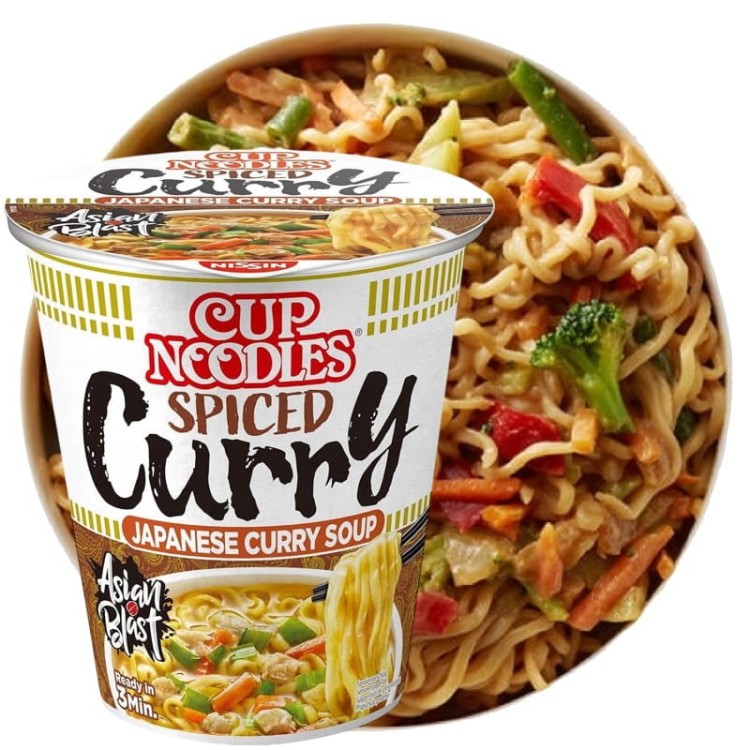 Zupka Makaron Błyskawiczny 350ml Japońskie Curry Cup 67g NISSIN