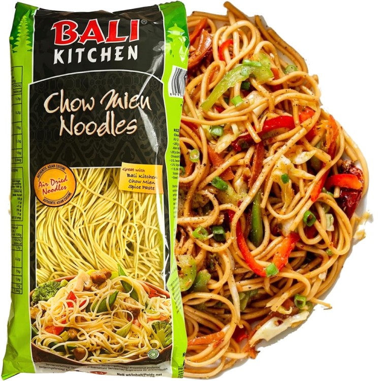 Indonezyjski Makaron Pszenny Nitki CHOW MEIN Do Woka Stir-Fry 200g BALI KITCHEN