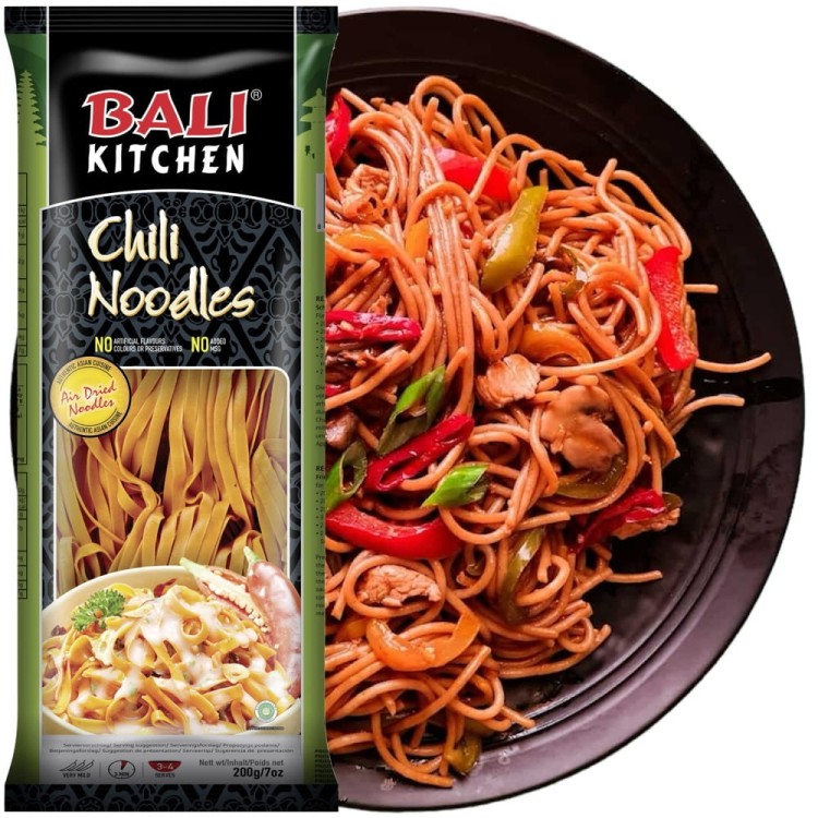 Makaron Pszenny Instant z Papryczką Chili 200g BALI KITCHEN