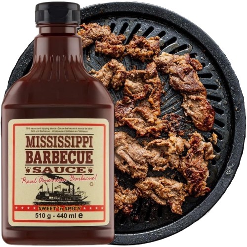 Sos Do Grilla Barbecue Słodki - Ostry 510g MISSISSIPPI BARBECUE SAUCE