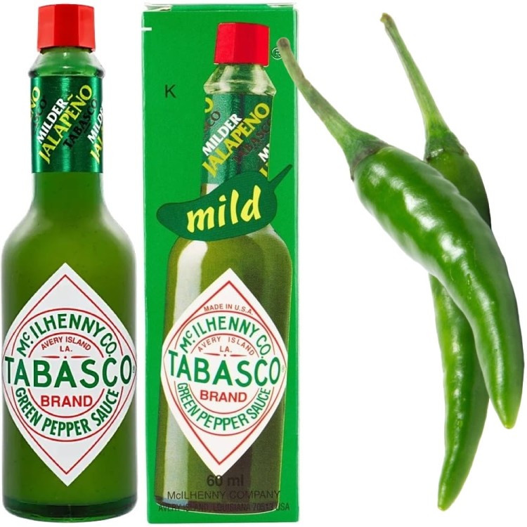 Sos Zielone Chili Tabasco Green Pepper Sauce USA 60ml MCILHENNY CO.