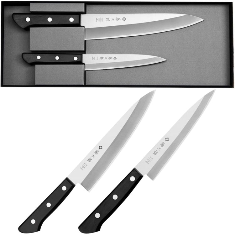 Zestaw 2 Noży Tojiro Basic VG-10 Japoński Uniwersalny 13,5cm i Szefa Kuchni 20cm