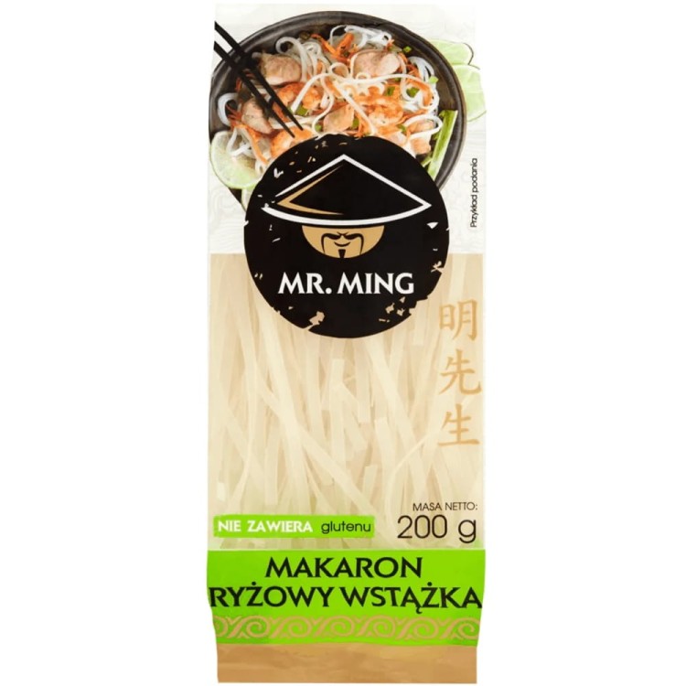 Makaron Ryżowy Wstążka 200g MR. MING