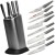 Global Japoński Zestaw Noży w Gładkim Bloku 8 Częściowy