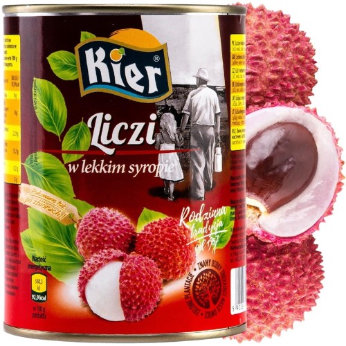 Lychee Liczi w Syropie Drylowane 567g KIER