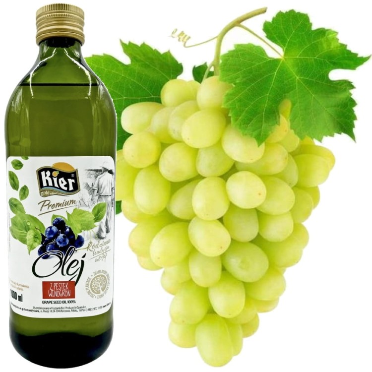Olej z Pestek Winogron 100% Premium 1 Litr KIER