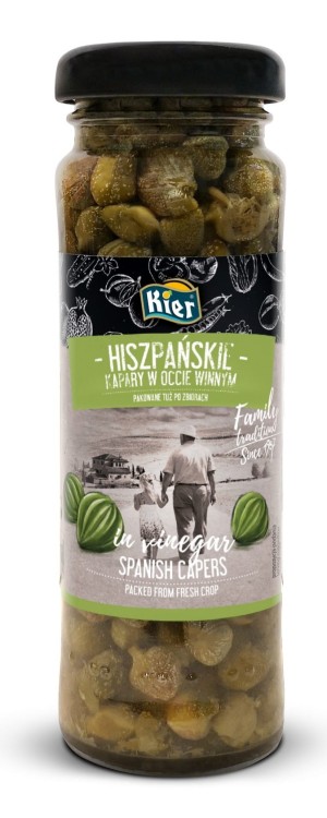 Hiszpańskie Kapary w Occie Winnym 110ml KIER