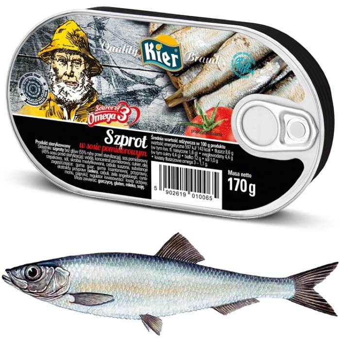 Szprot w Sosie Pomidorowym 170g KIER