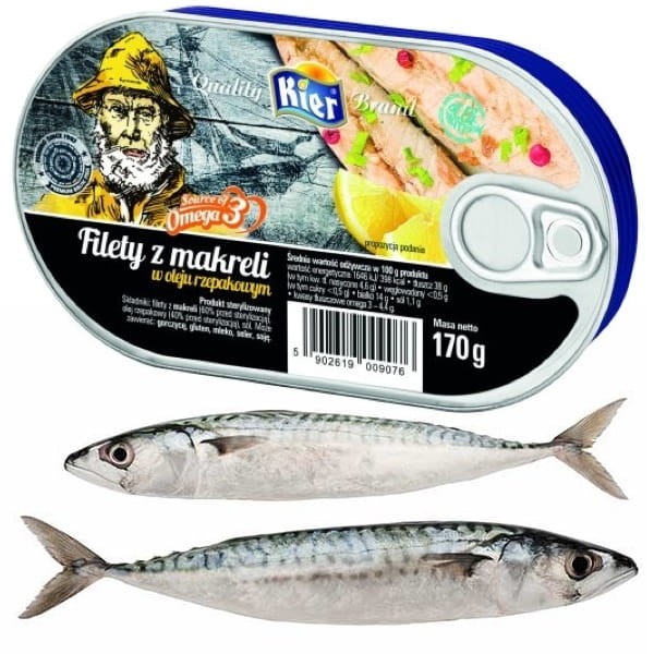 Filety z Makreli w Oleju 170g KIER