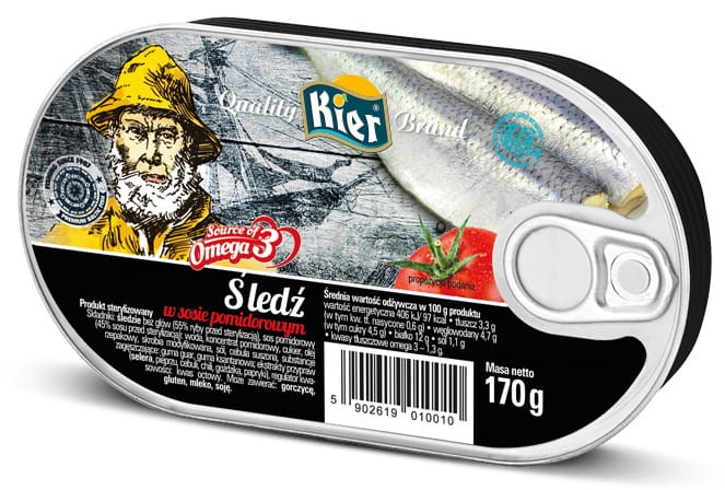 Śledź w Sosie Pomidorowym 170g KIER