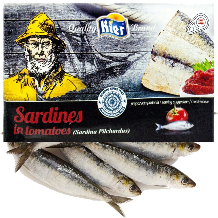 Hiszpańskie Sardynki w Pomidorach 120g KIER
