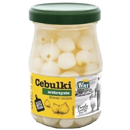 Cebulki Marynowane Białe Srebrzyste 330g KIER