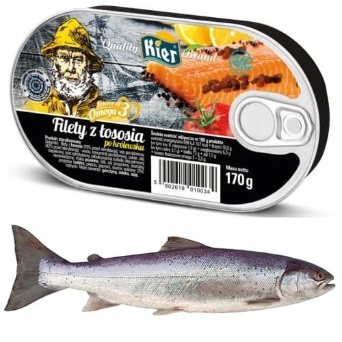 Filety z Łososia Po Królewsku 170g KIER