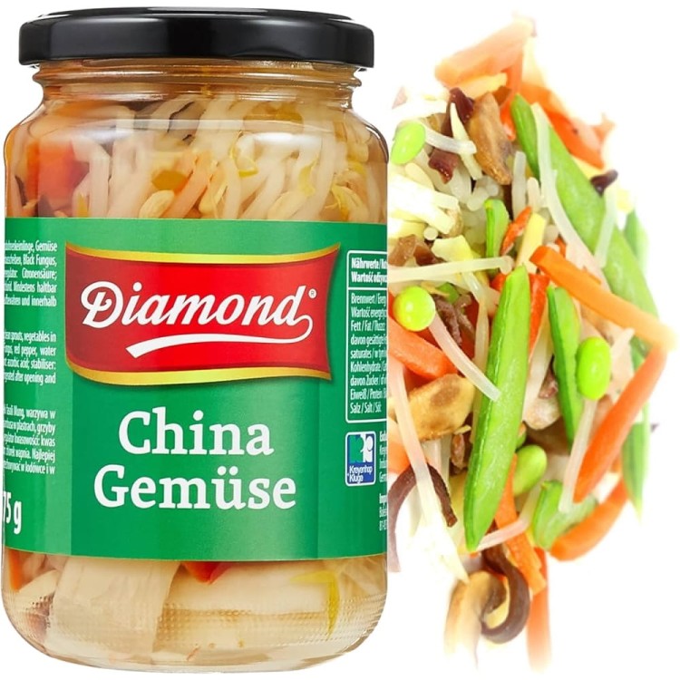 Chińska Mieszanka Warzyw w Słoiku 330g DIAMOND